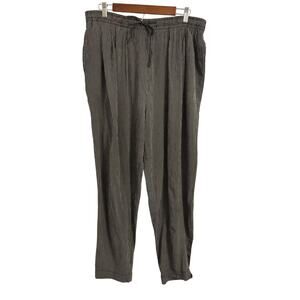 Vtg Paul et Duffier Women's L Striped Baggy Flowy Pull On Pants BOHO‎ Y2K 90's